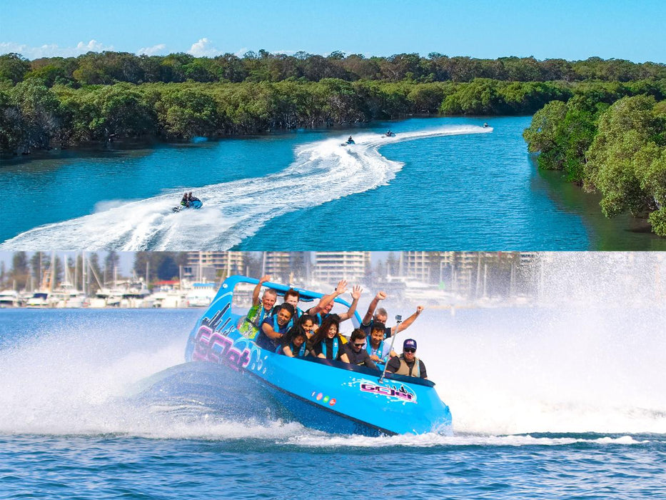 Jet Boat, Parasailing + 1.5Hr Jet Ski Safari