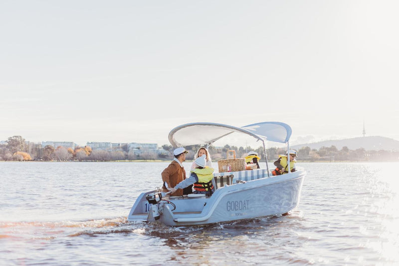 Goboat Canberra - 2 Hour Electric Picnic Boat Hire (Up To 8 People) - We Wander