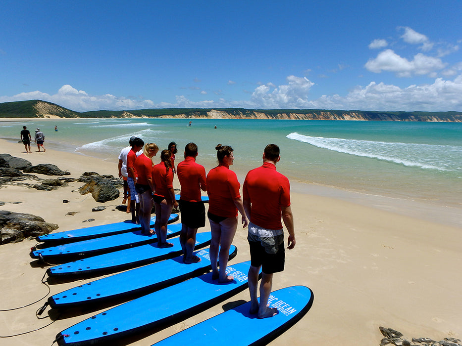 Learn To Surf Australia's Longest Wave + Great Beach Drive Adventure - Noosa Day Trip